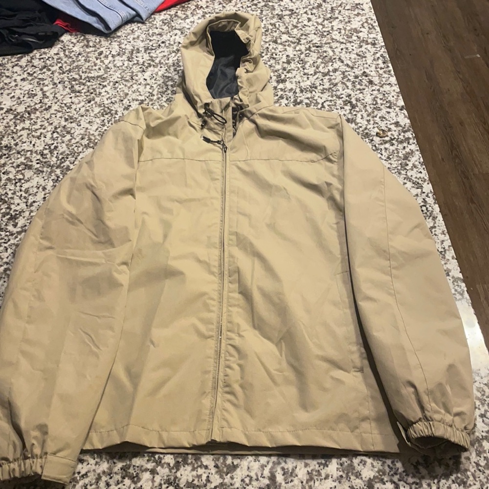 Tan heavy vintage snowboard windbreaker